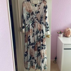 Long floral dress